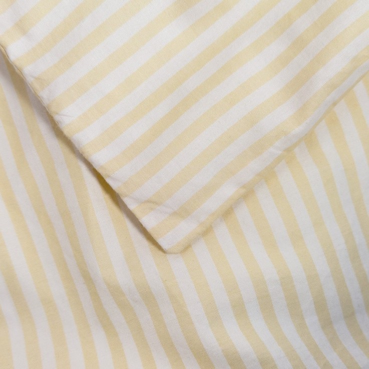 Housse de couette Adulte Percale de Coton Bio rayé