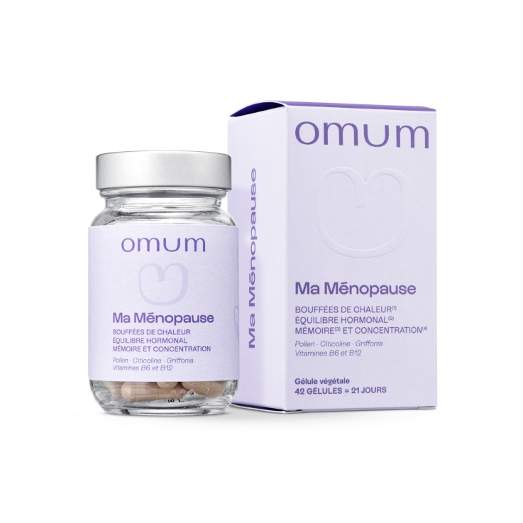 Complément Alimentaire Ma Ménopause - Bouffées de chaleur, Mémoire, Concentration, Fatigue - 42 gélules