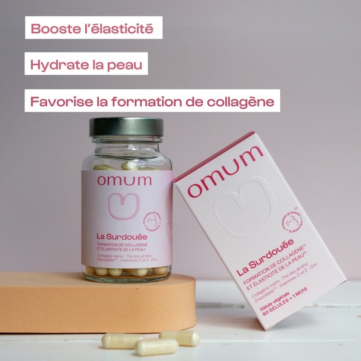 Complément alimentaire Collagène, Elasticité et Beauté de la Peau La Surdouée (60 gélules) Naturel