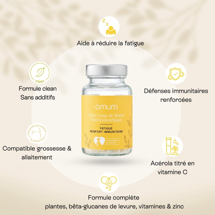 Complément alimentaire Fatigue Immunité Mon Coup de Boost (60 gélules) Vegan