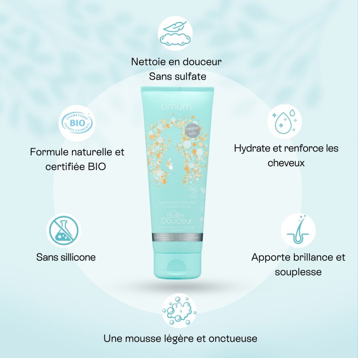 Shampoing Fortifiant Renfort & Hydratation Sans Sulfate Ma Bulle Douceur (200 ml) Bio