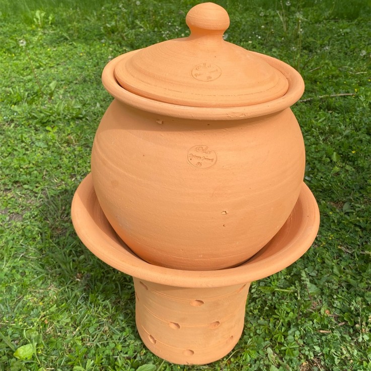 Base + tête + couvercle du lombricomposteur à étages