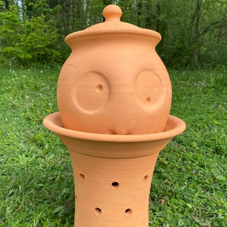 Base + tête + couvercle du lombricomposteur à étages