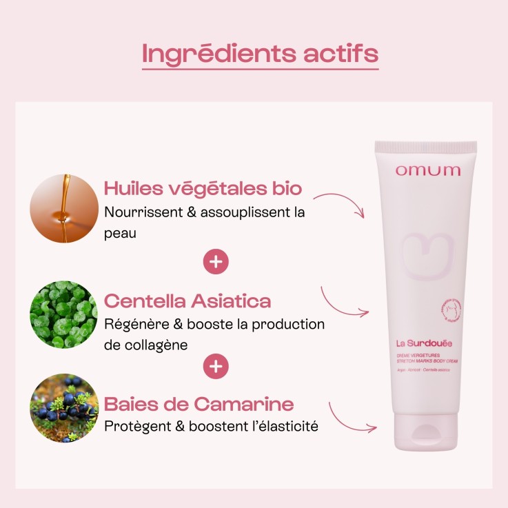 Crème pour le corps action ciblée anti vergetures La Surdouée (150 ml) Bio