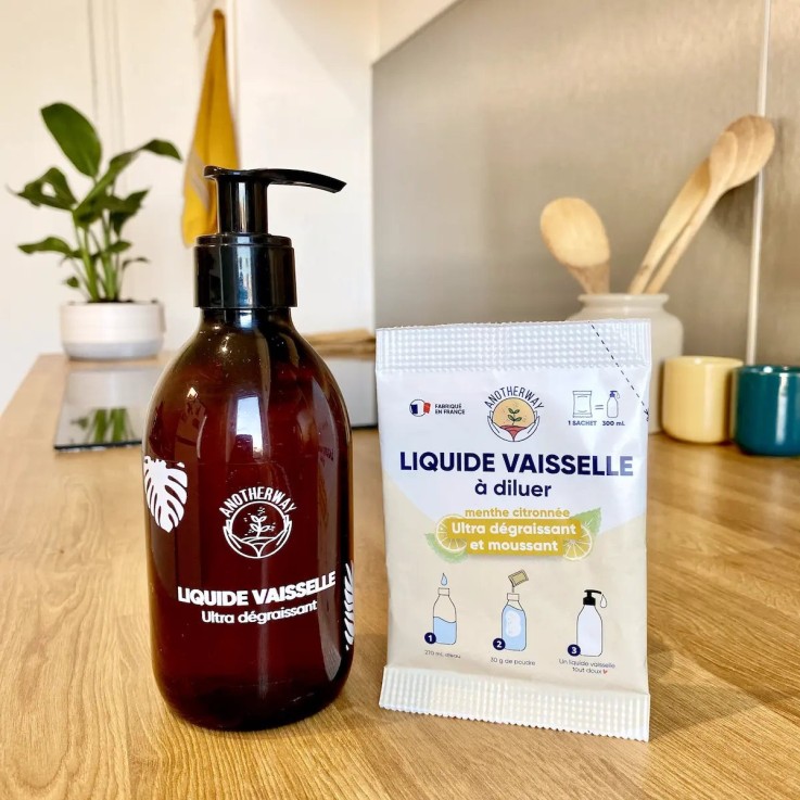 Liquide vaisselle à diluer ultra dégraissant - kit de démarrage