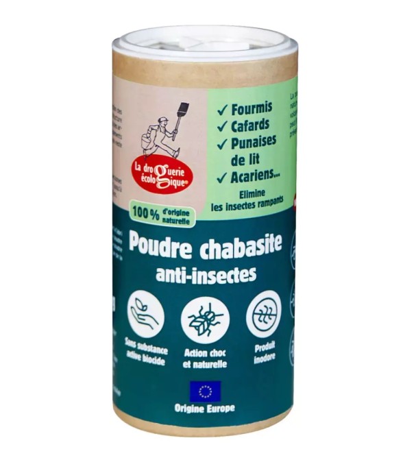 Poudre chabasite anti-insectes
