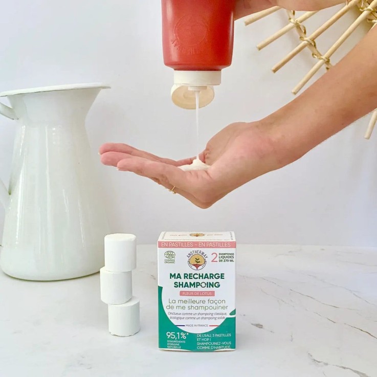 Shampoing bio à diluer - Fleur de lotus