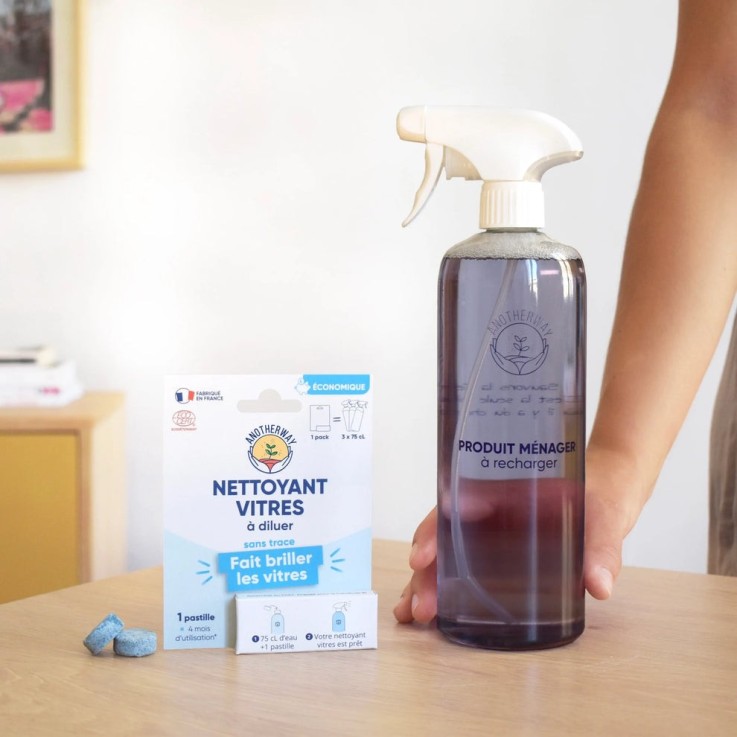 Spray Nettoyant Vitres à Diluer Sans Traces - Kit de démarrage