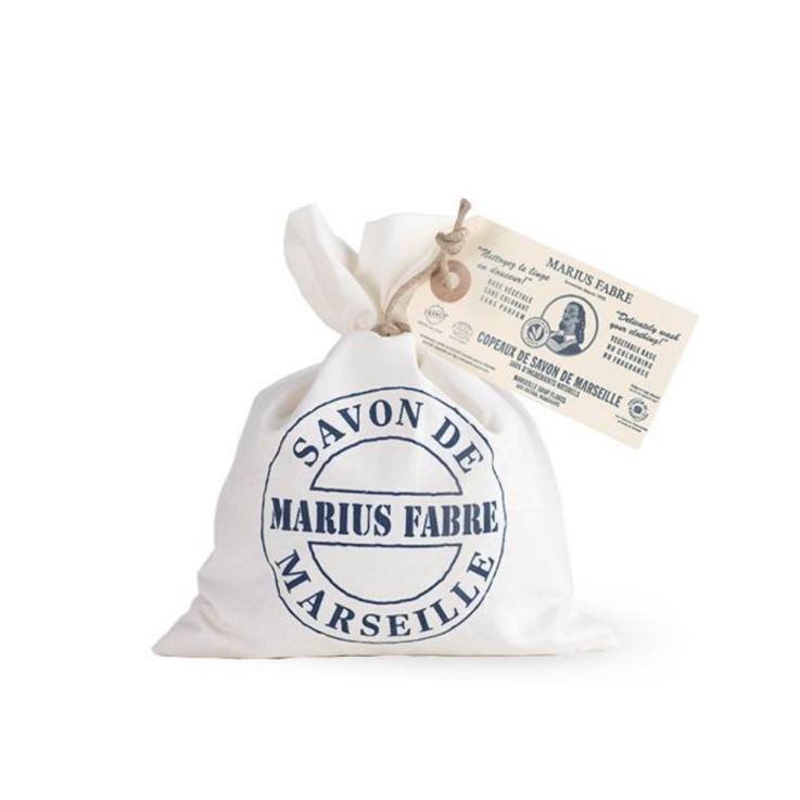 Sac de copeaux de savon de Marseille nature – 300g