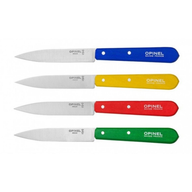 Coffret 4 couteaux d'office Opinel n°112 lame 9,5 cm