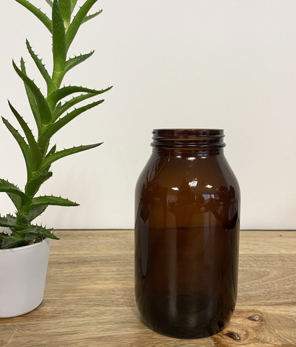 Jar en verre ambré 500 ml