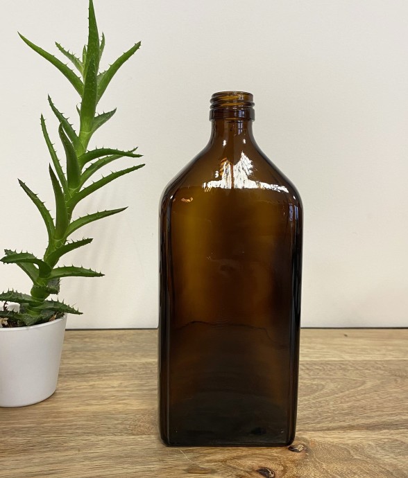 Flacon rectangle verre...