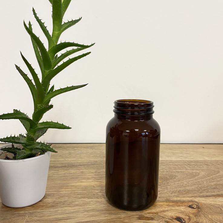 Jar en verre ambré 250 ml
