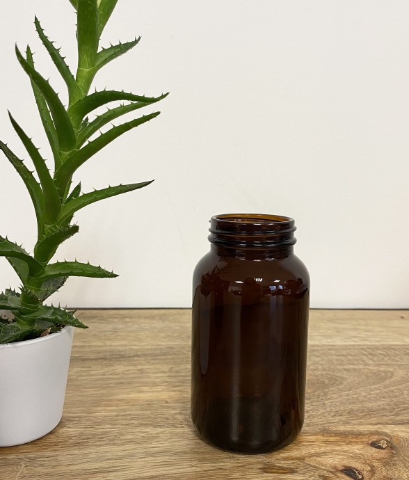 Jar en verre ambré 250 ml