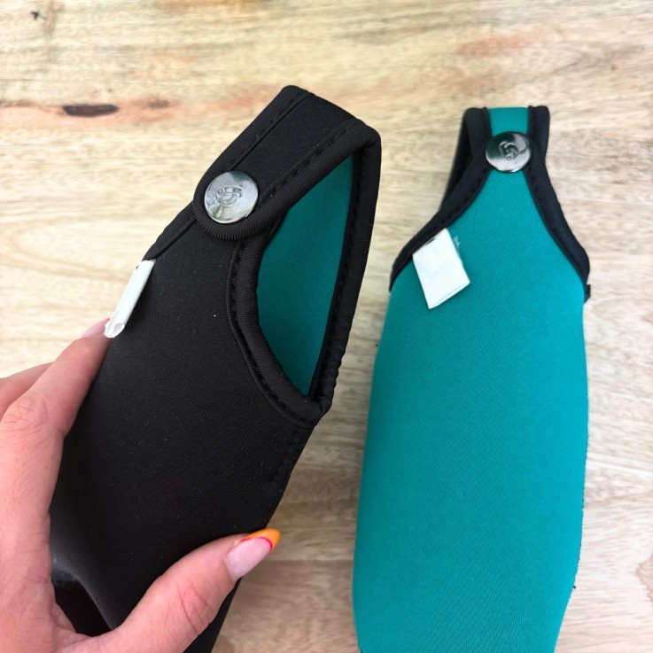 Étui néoprène réversible noir pour gourdes  - Taille S