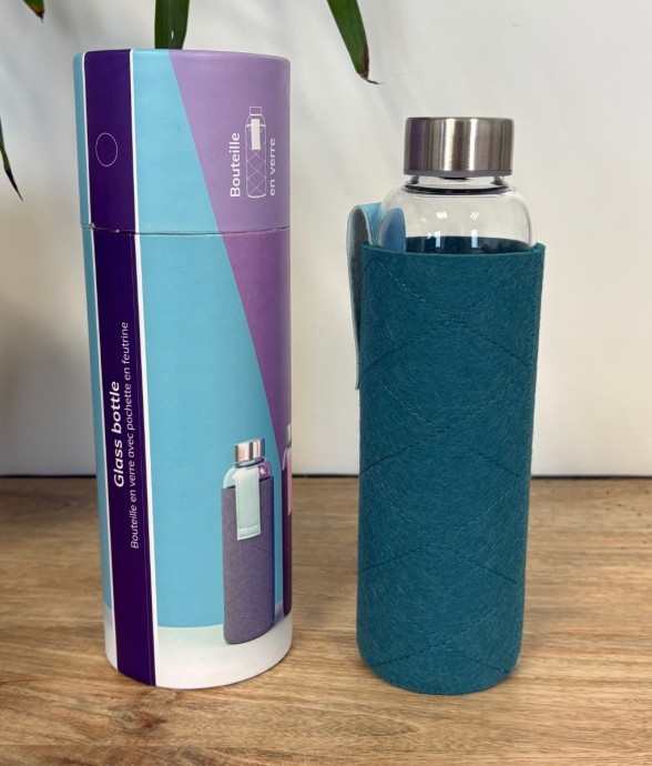 Gourde en verre avec...