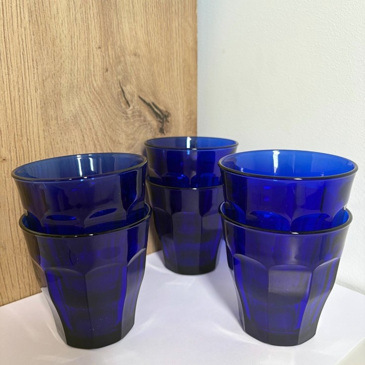 Lot de 6 verres Picardie bleu marine - Duralex