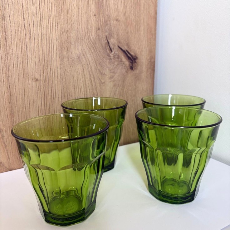 Lot de 4 verres Picardie vert - Duralex