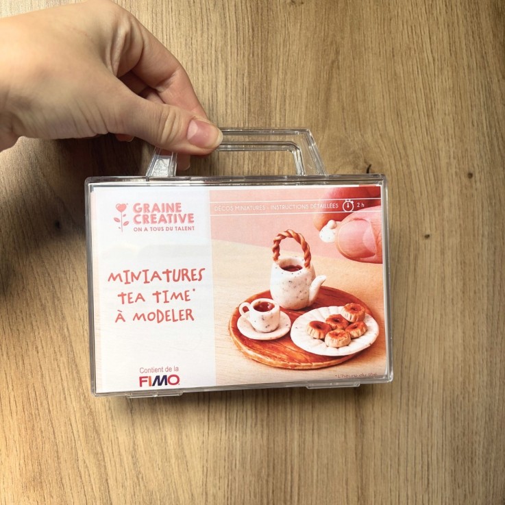 Kit FIMO miniatures - Tea time à modeler