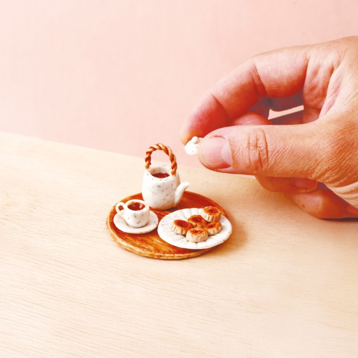 Kit FIMO miniatures - Tea time à modeler