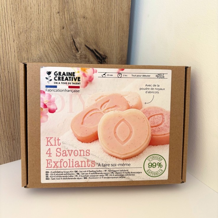 KIT DIY : Coffret 4 savons exfoliants abricot