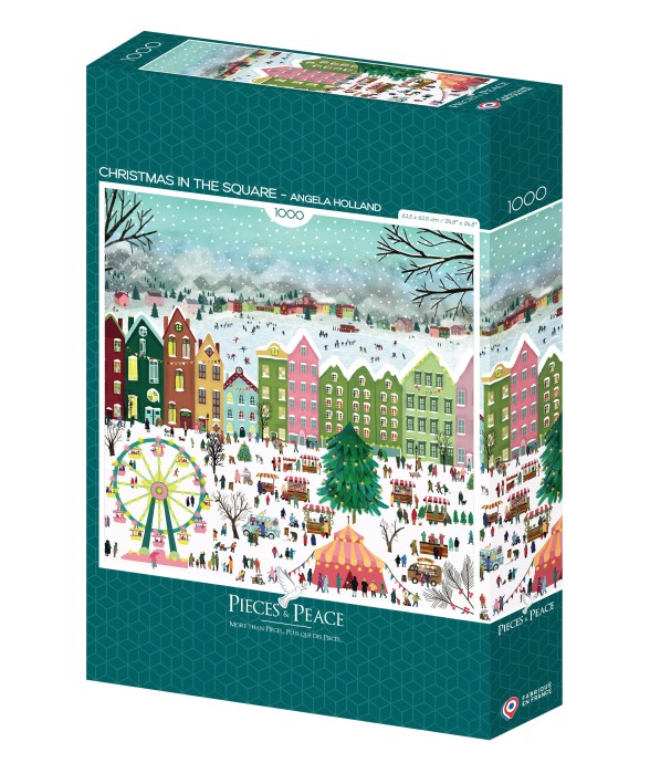 Puzzle Noël sur la Place -...