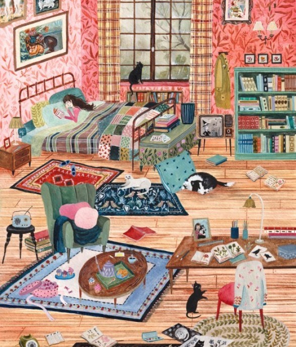 Puzzle Une Journée Cosy -...