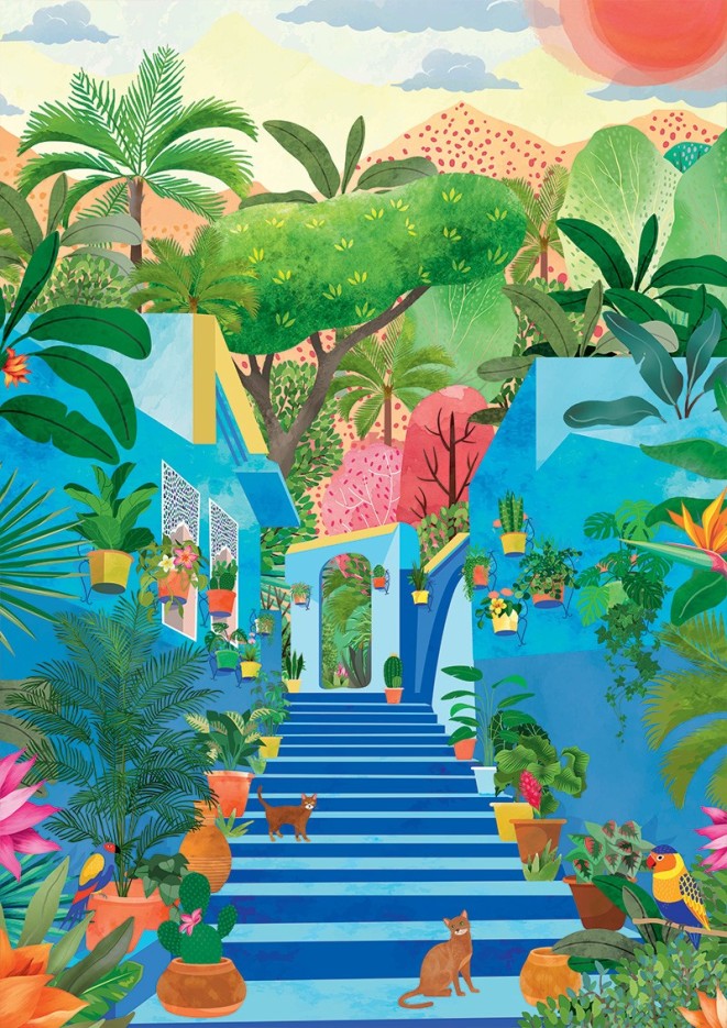 Puzzle Paradis Bleu - 1000 pièces