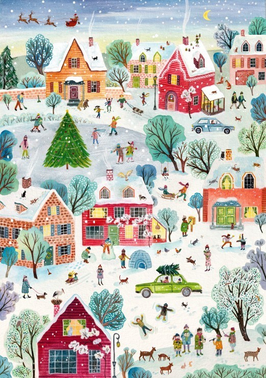 Puzzle Le Village Enchanté de Noël - 2000 pièces