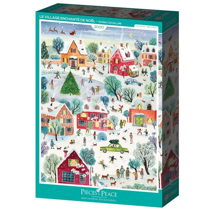 Puzzle Le Village Enchanté de Noël - 2000 pièces
