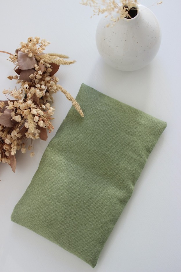 Petite bouillotte Lin et graines de lin Bio