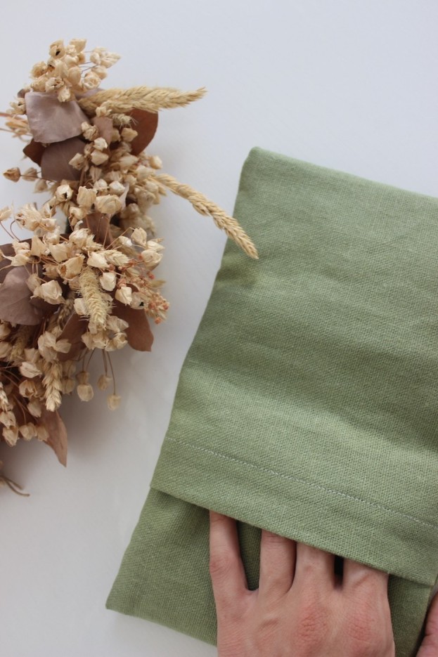 Petite bouillotte Lin et graines de lin Bio