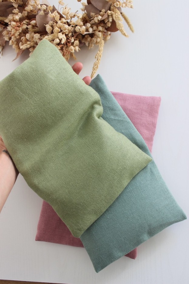 Petite bouillotte Lin et graines de lin Bio