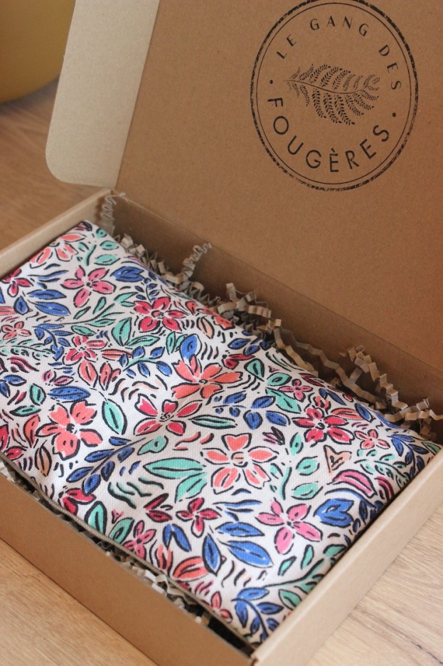 Petite bouillotte Coton et graines de lin Bio