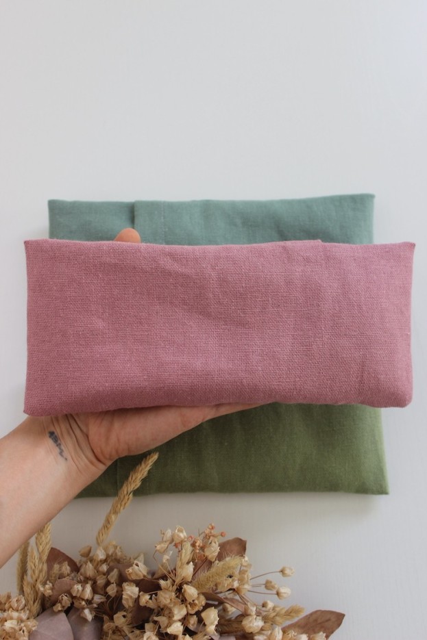 Masque yeux yoga Lin et graines de lin Bio