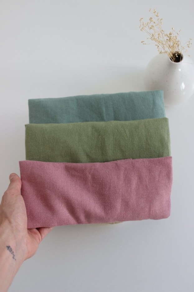 Masque yeux yoga Lin et graines de lin Bio