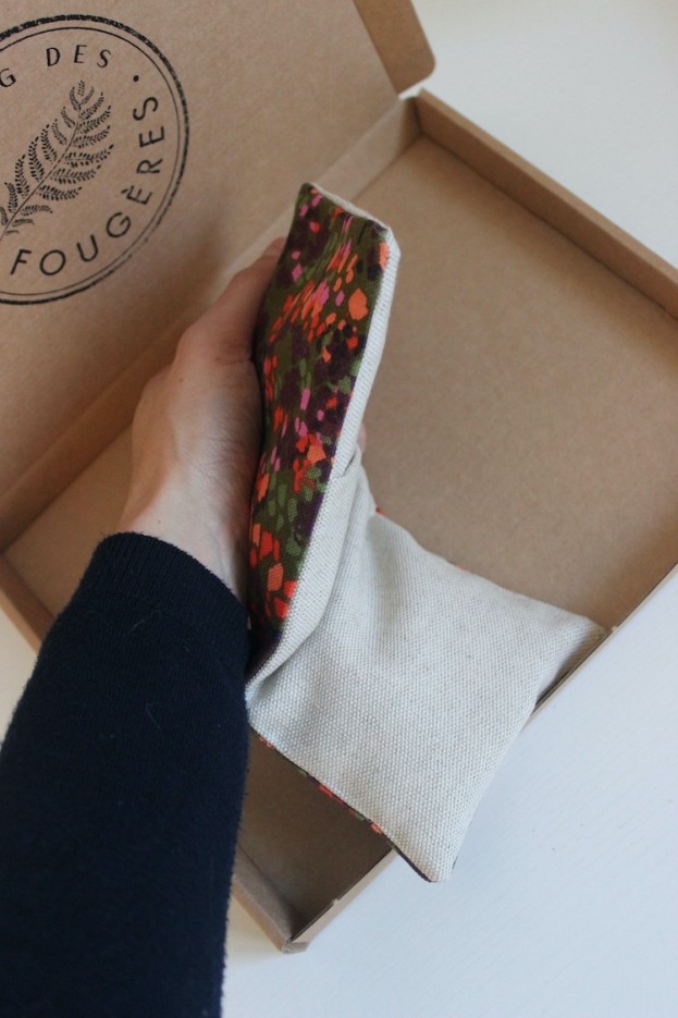 Masque yeux yoga Coton et graines de lin Bio