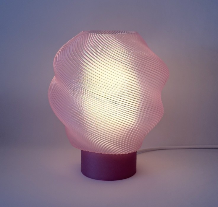 Lampe Impression 3d Candy (rose)