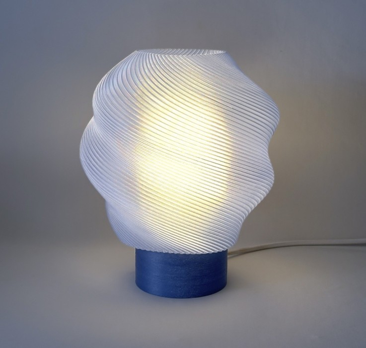 Lampe Impression 3d Glace (bleu)