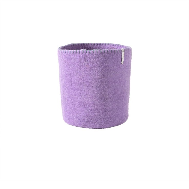 Cache Pot 24 Lilas L en Laine