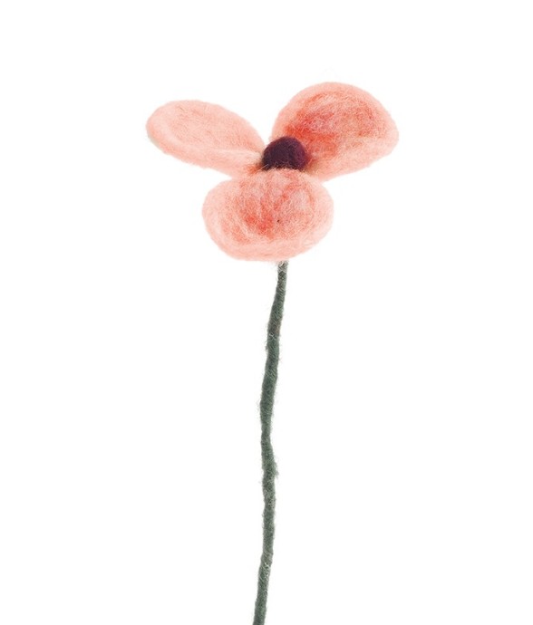 Fleurs en laine -...