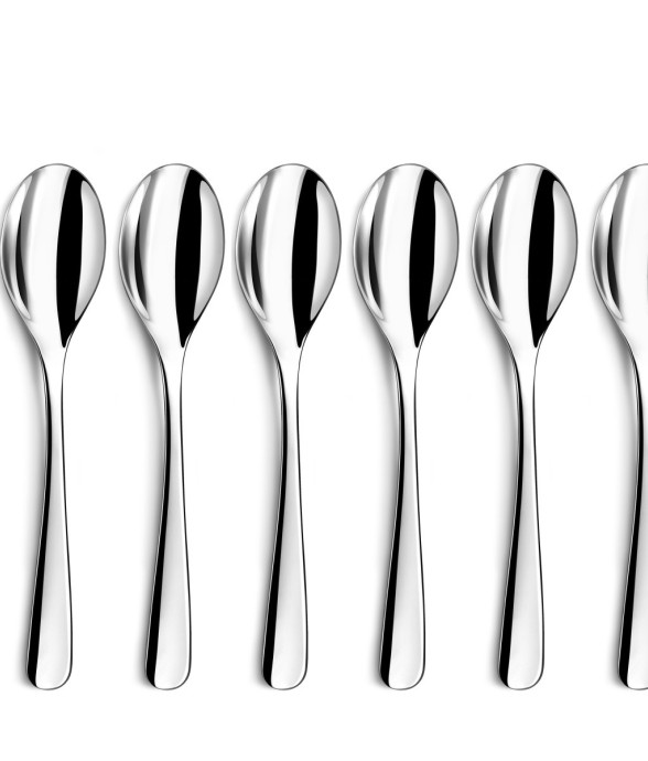 Lot 6 cuillères à café en inox