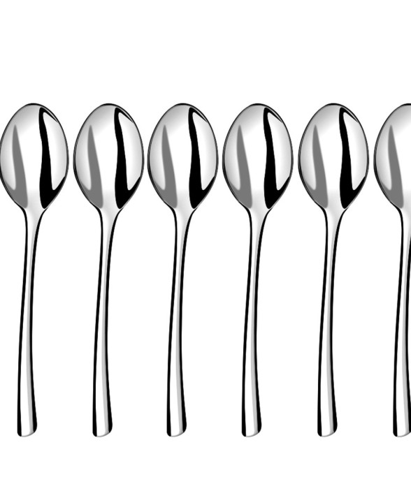 Lot 6 cuillères à café en inox
