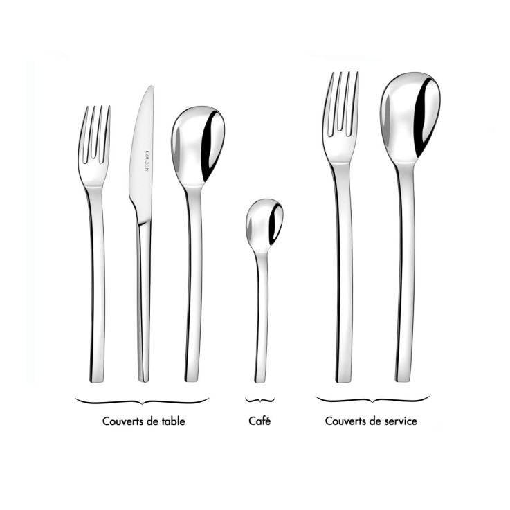 Lot 6 cuillères à café en inox