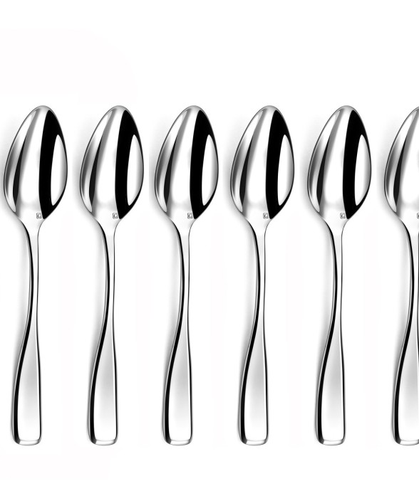 Lot 6 cuillères à café en inox
