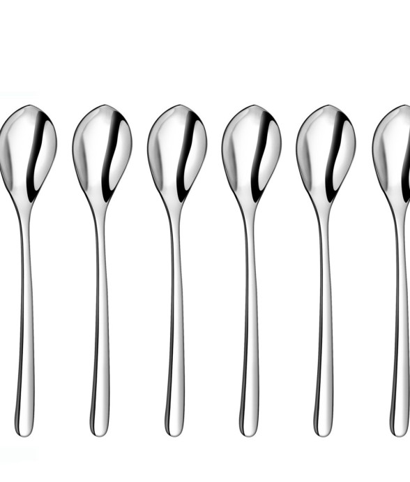 Lot 6 cuillères à café en inox