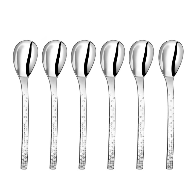 Lot 6 cuillères à café en inox