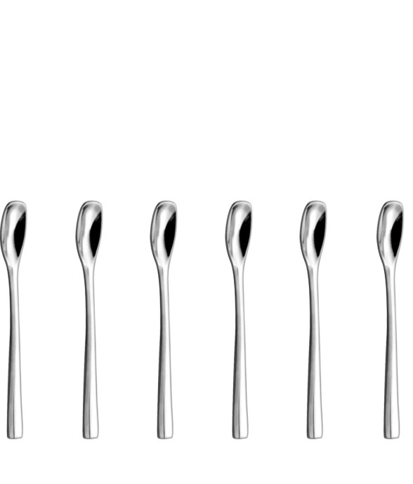 Lot 6 cuillères à moka en inox