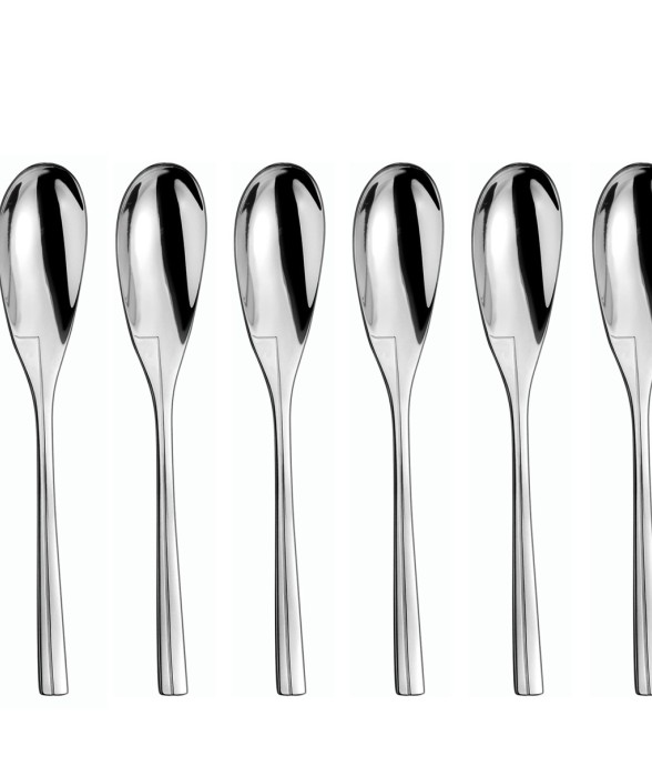 Lot 6 cuillères à café en inox