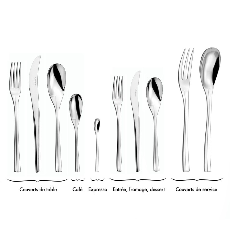 Lot 6 cuillères à café en inox